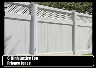 Vinyl Fence - Decorative Privacy Fence